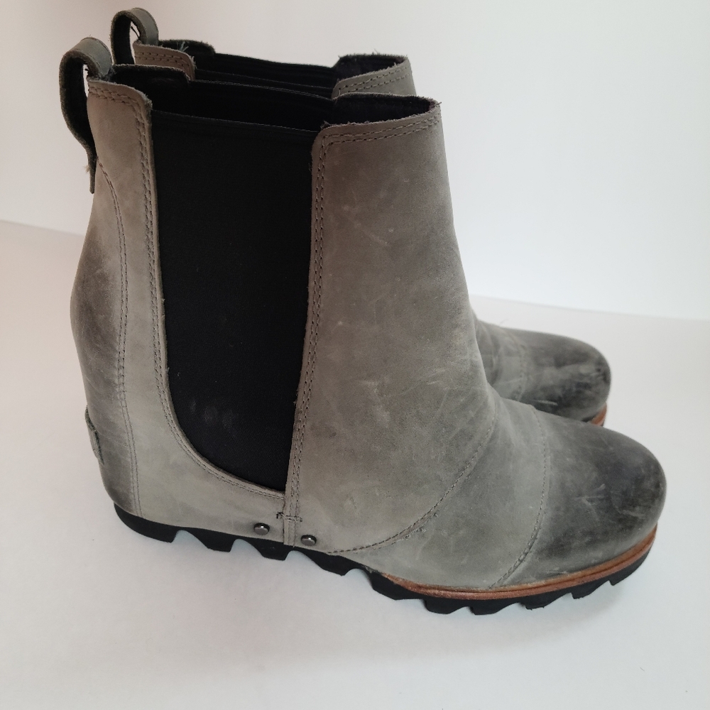 Sorel Lea Wedge Ankle Leather Waterproof booties